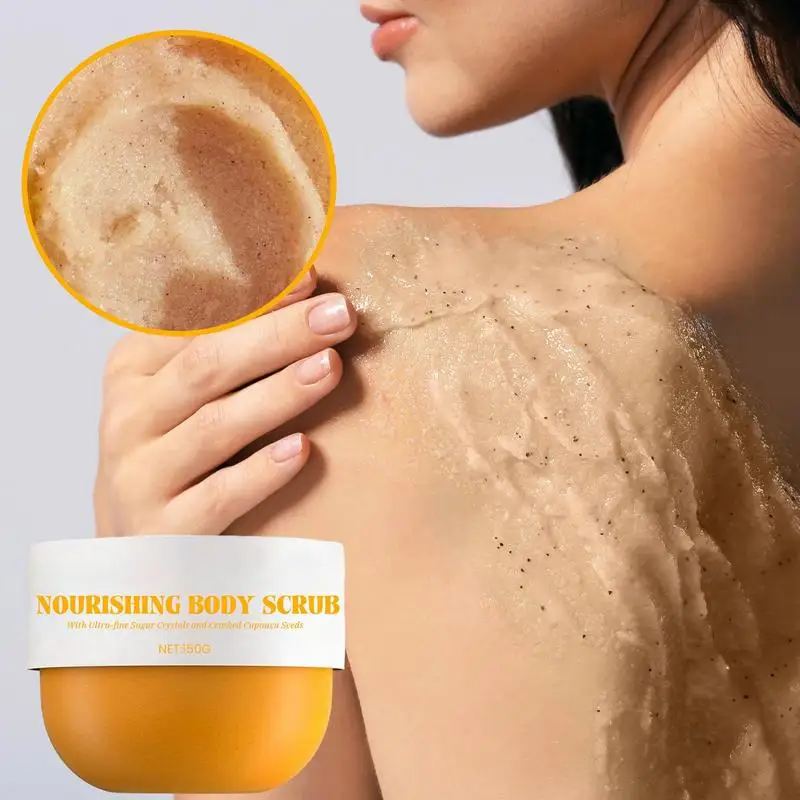 

Питательный Скраб для тела 150 г глубокое очищение кожи Скраб Осветляющий продукт для ухода за кожей для сухой и жирной кожи чувствительная кожа