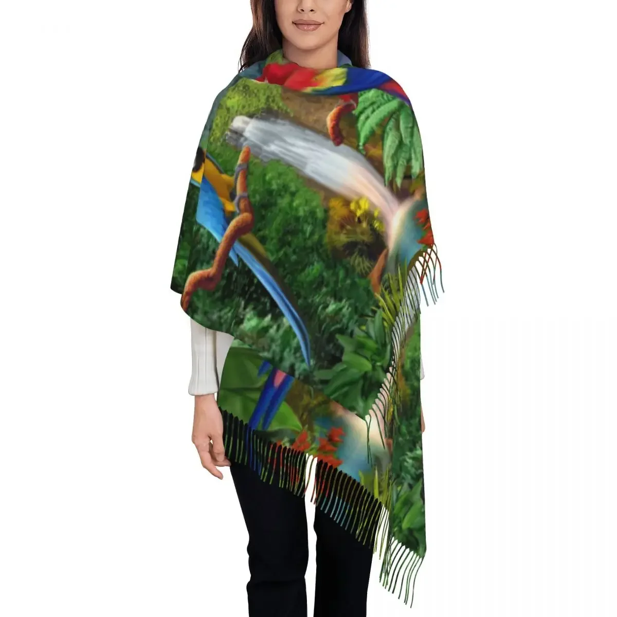 Индивидуальный принт Тропический попугай-ара искусственные мужские и женские