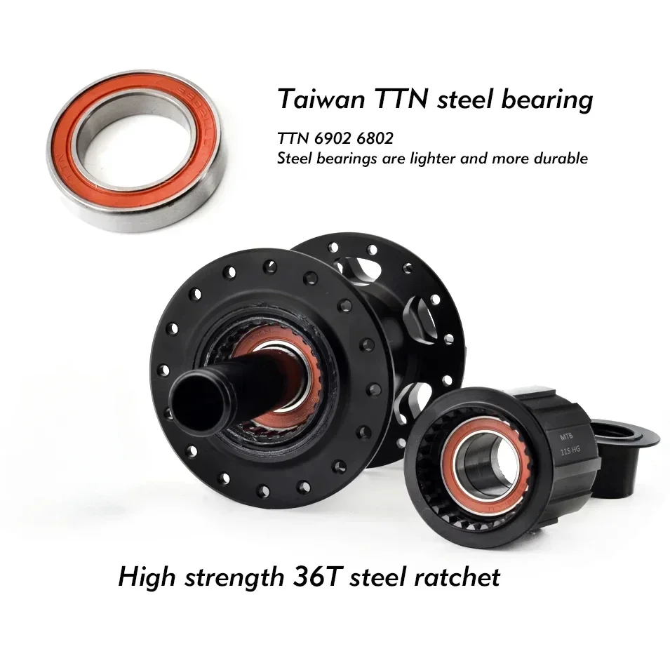 Ступица колеса GOLDIX GDR370 для шоссейного велосипеда из алюминиевого сплава с