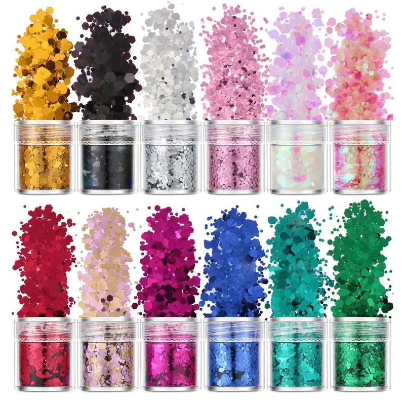 

Блестки для лица крупные Блестки для ногтей праздничные крупные блестки звезды и шестигранные формы макияж тени для век Блеск