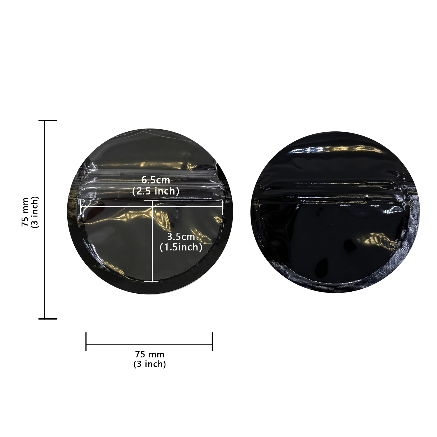 Прозрачные голографические пакеты PBAG 7,5х7,5 см