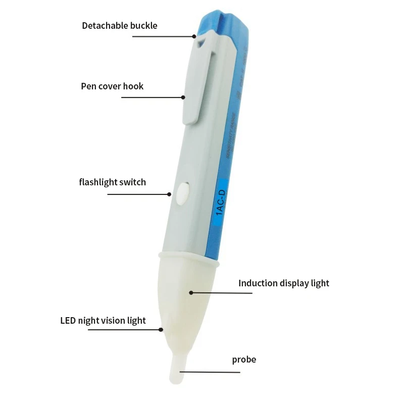 

AC 90V-1000V Volt Test Pencil Non-contact Induction Voltage Tester Pen Voltmeter Repair Test Pen Detection Pen for Home