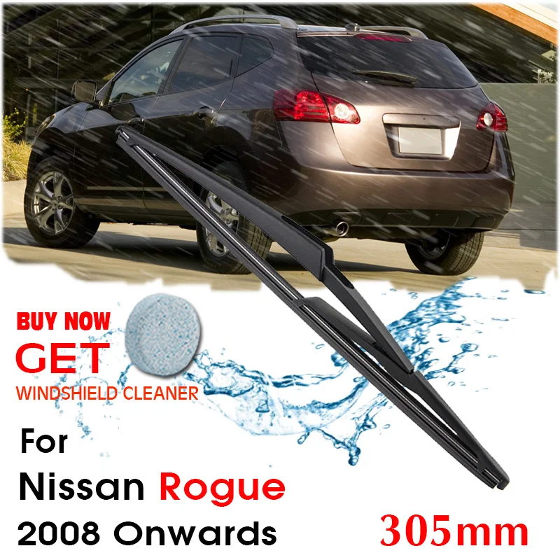 

Car Wiper Blade Rear Back Window Windscreen Windshield Wipers For Nissan Rogue Hatchback 305 mm 2008 Onwards Auto Accessories