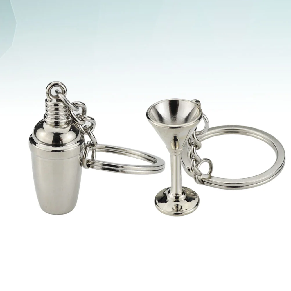 

2 Pcs Moon Decor Friendship Key Rings Keychain Souvenirs Gifts Keyring Hanging Friendship Key Rings Key Holder Women's