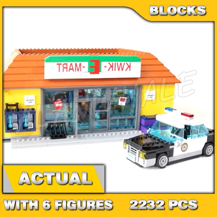 

2232 шт., Детский конструктор Kwik-E-Mart