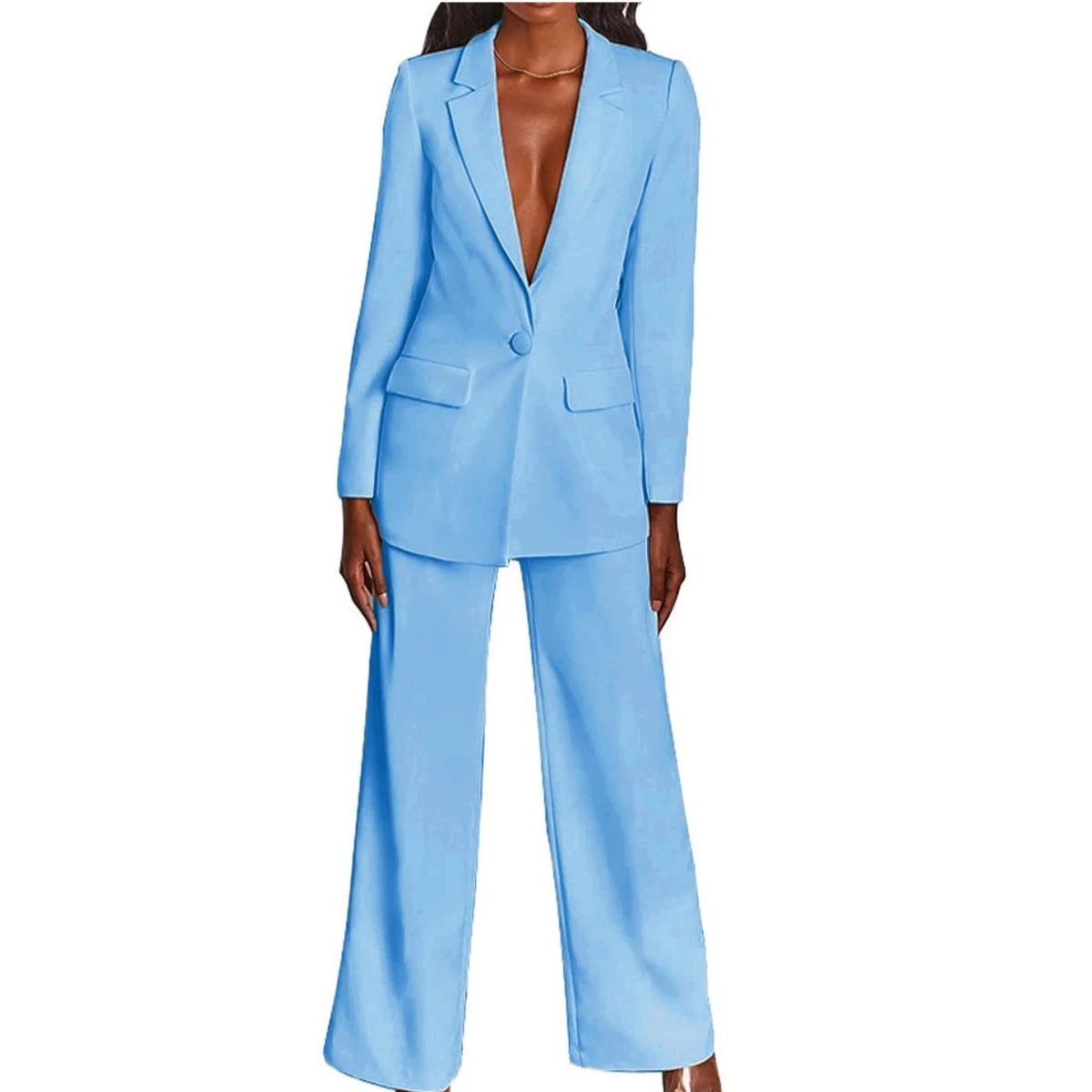 (Jacket+Pants) Formal Women Suit Set 2 Pieces Casual Tuxedo One Button Slim Fit Girl Suit For Party Prom Custom Made