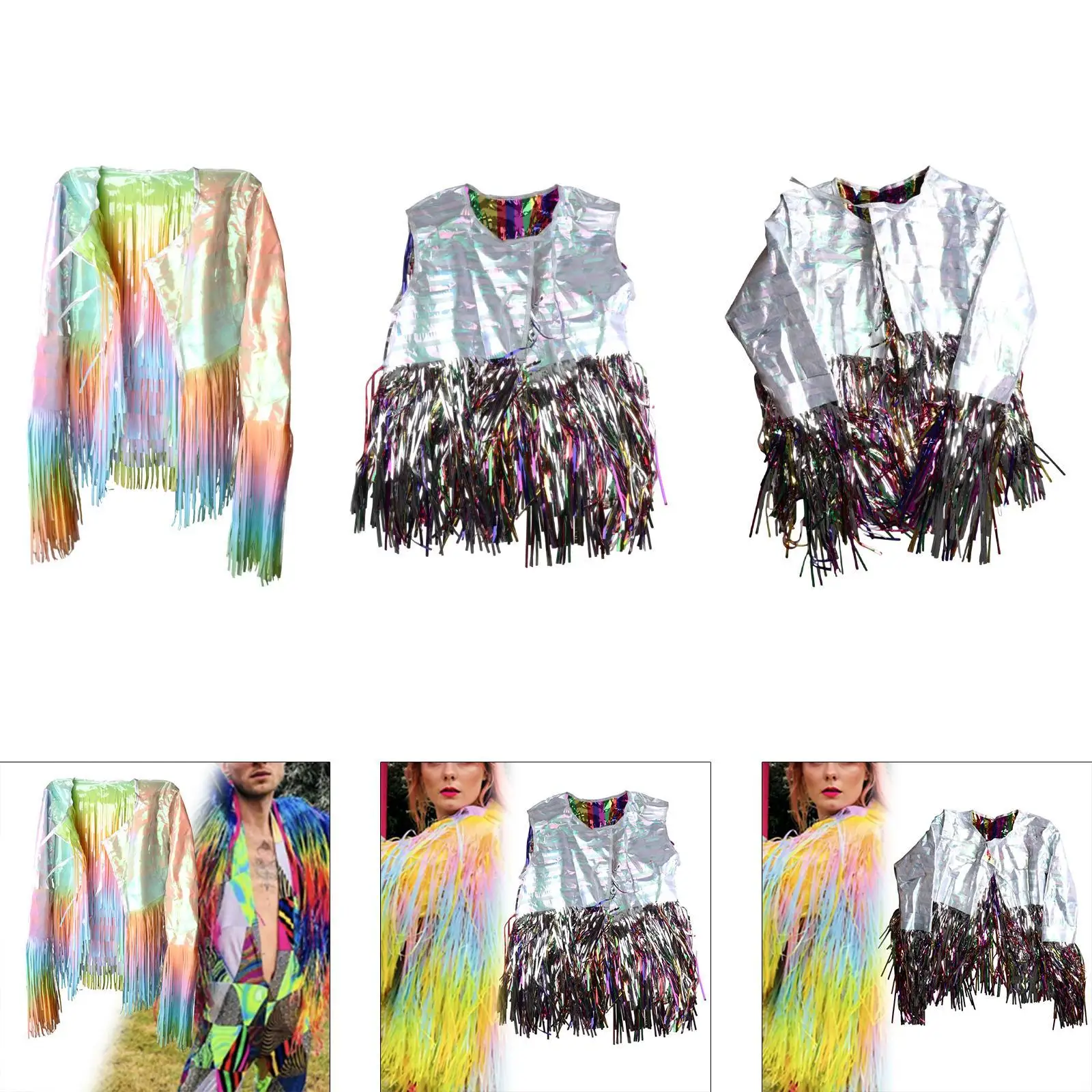 Куртка с кисточками и бахромой реквизит для фотосессии нарядное платье