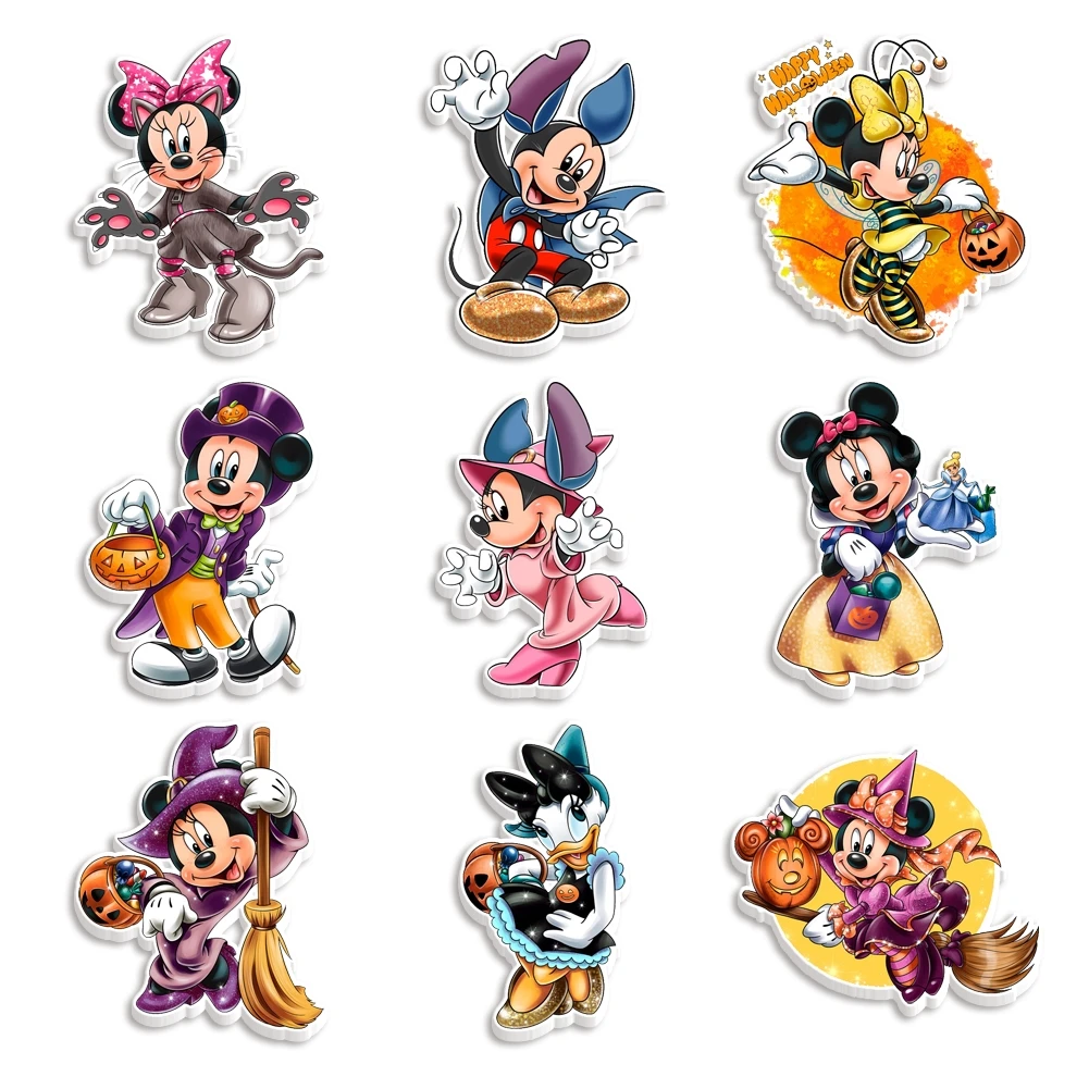 Минни Микки модная пинцесса косплей 9 шт./компл. печатная смола плоская задняя