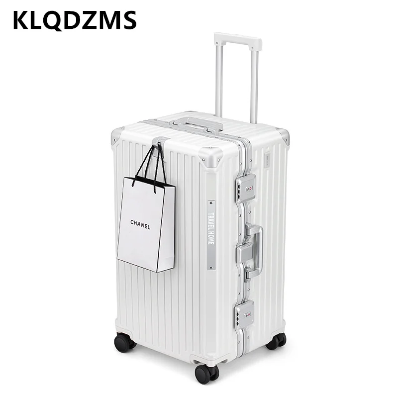 Klqdzms 24 "26" 28 "30 Zoll Der Neue Koffer Trolley Fall Universelle Große Kapazität Passwort-Box Mit Rädern Roll Gepäck