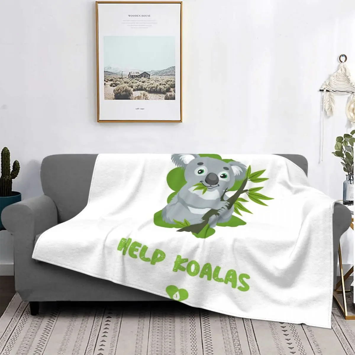 

Manta a cuadros de muselina para cama, colcha a cuadros, manta de Koalas
