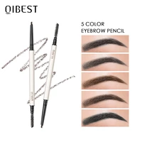 5 colors ultra fine triangle eyebrow pencil precise brow definer long lasting waterproof brown eye brow tint female makeup tools