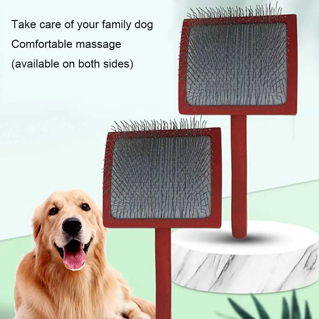 

Grooming Professional Hairbrush Household Rake Hair Handle Long Reusable Pet Manual Deshedding Remover Brush Beauty