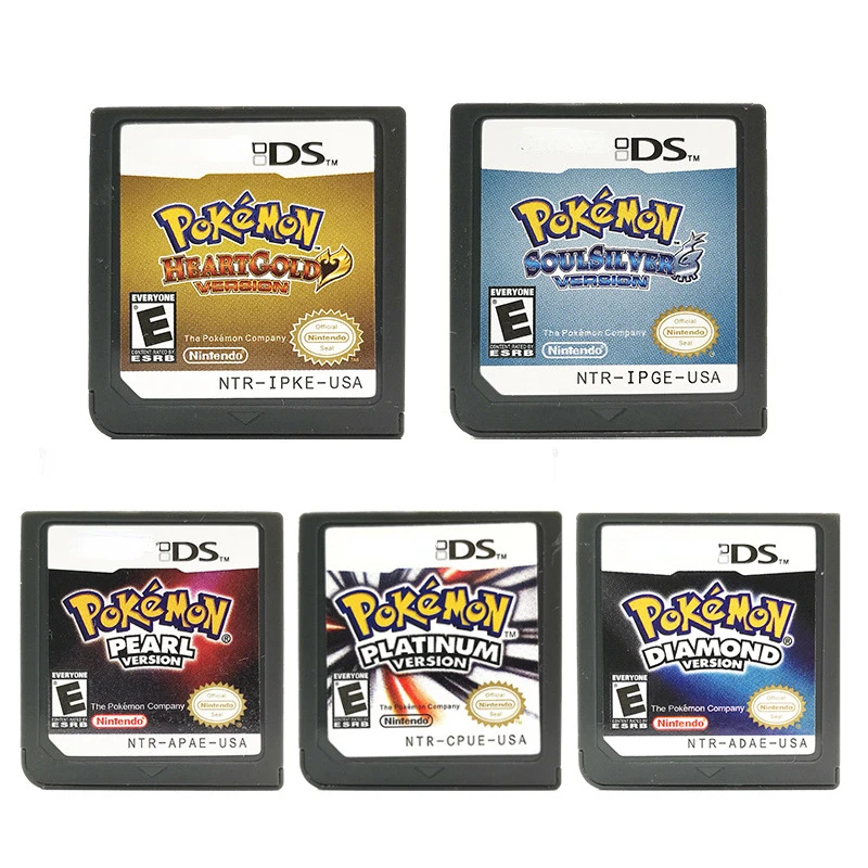 

Pokemon Series 3DS Multilingual Version 1pcs Pack NDS Game Cards of Diamond Gold Heart Silver Soul Gold Pearl Combination Card