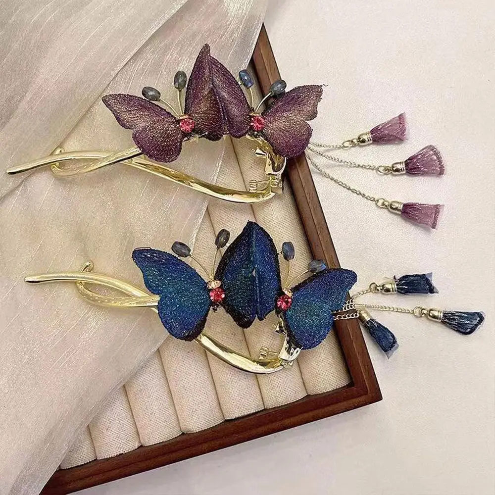 

1 шт. кружевные заколки-бабочки для женщин и девочек, милые заколки для волос с украшением, повязка на голову, модные аксессуары для волос