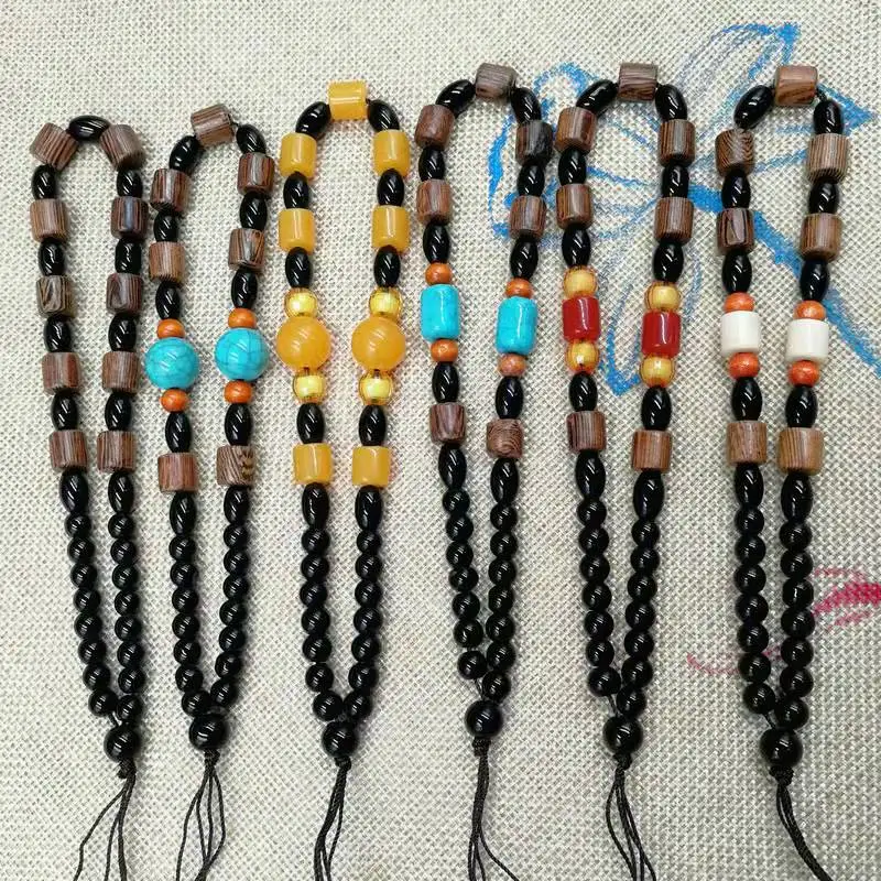 

Jewelry chicken wing wooden bead handle hanging rope