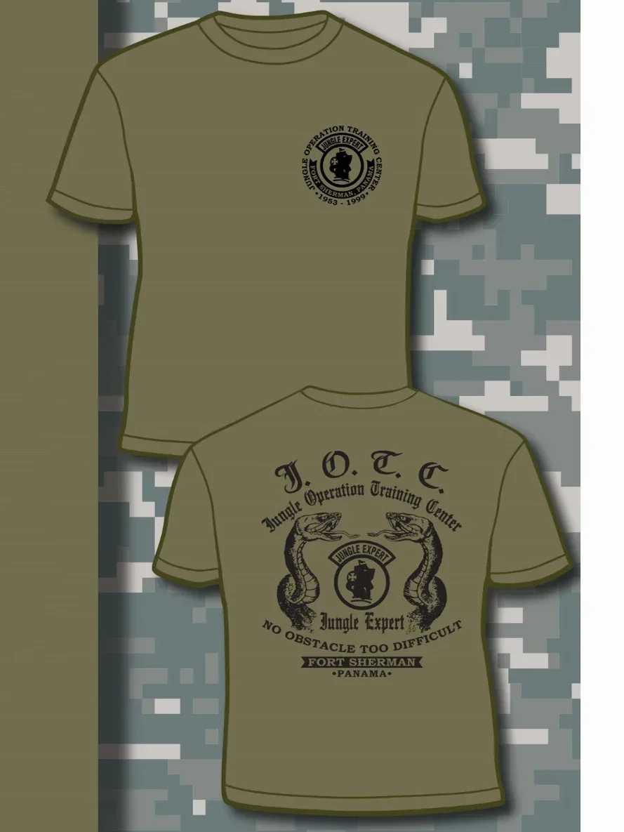 Центр обучения операциям в джунглях - футболка Fort Sherman панама 100% хлопок