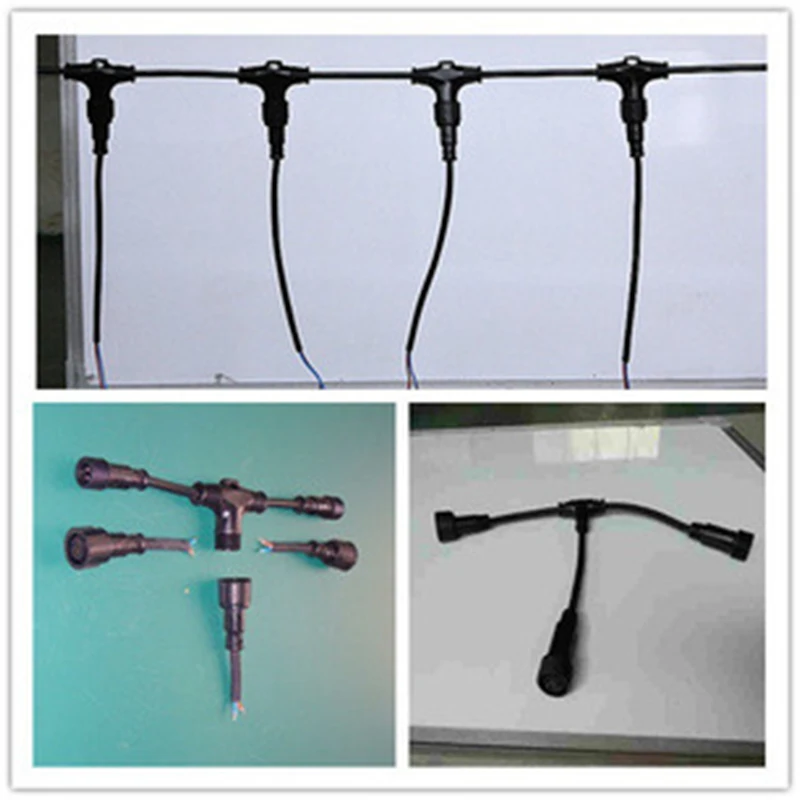 T соединители 2 3 4 pin Наружное освещение водонепроницаемый соединитель напольные