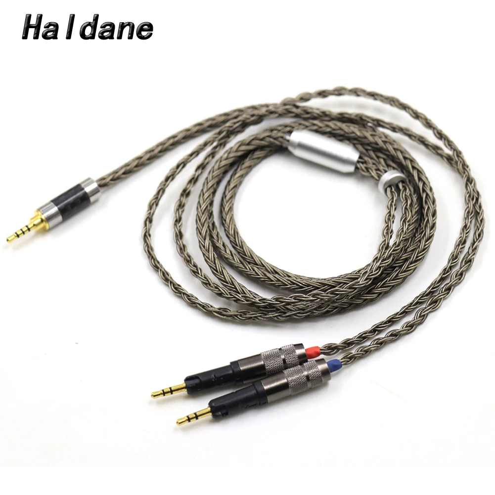 Haldane Gun-Color 16core High-end Silver Plated Headphone Replace Upgrade Wire Cable for ATH-R70X R70X R70X5 Earphones enlarge