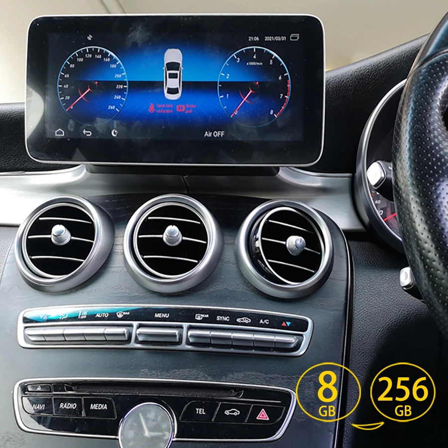 

8GB 256GB Android 11 Car Radio 2Din For Benz C class C200 W205 C250 C180 C260 Gps Multimedia Navigation Stereo Video Player