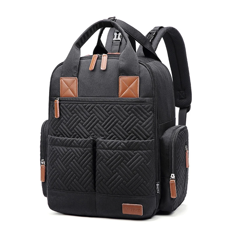 

18 Inch 23L Large Capacity Backpack Fashion Mother Bag Multi-functional Waterproof Embroidery Portable Mother Child Storage Bag