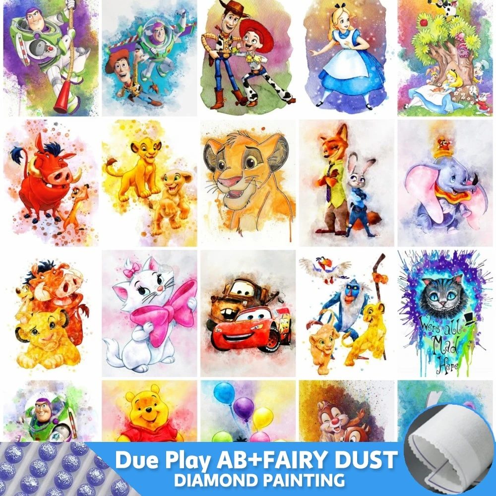 Алмазная живопись с персонажами мультфильма Фея пыль