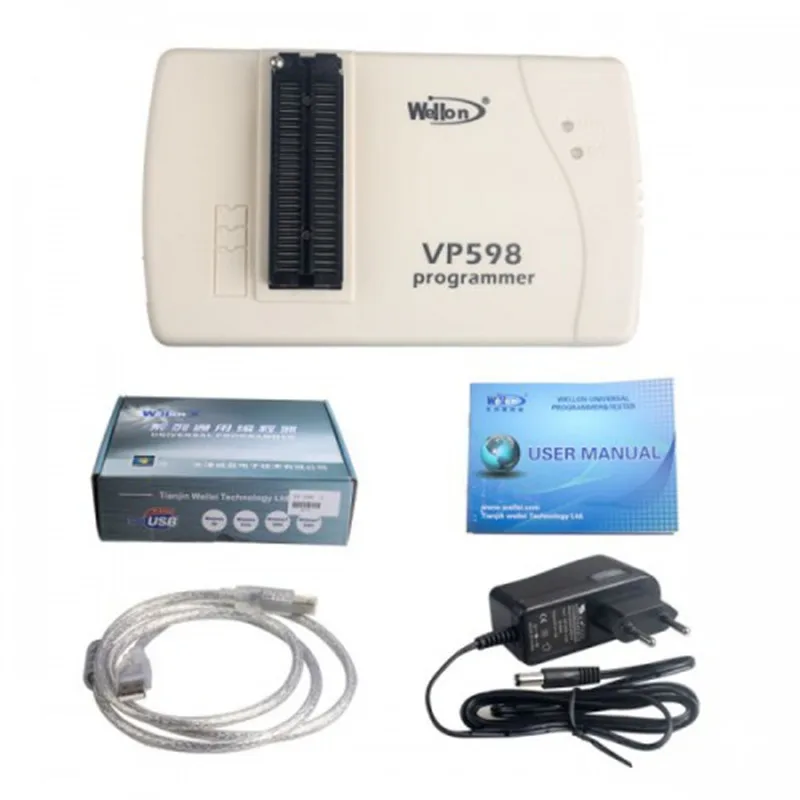 

Оригинальный универсальный программатор Wellon VP598 VP 598, автомобильный ECU-программатор для тюнинга микросхем (обновленная версия VP390/Φ)