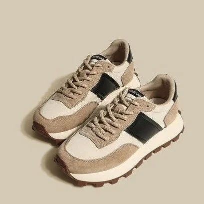 

Shoes Women 2023 Fashion Round Toe Platform Shoes Casual Shoes Women Lace Up Flats Women Sneakers Zapatos Mujer J1107