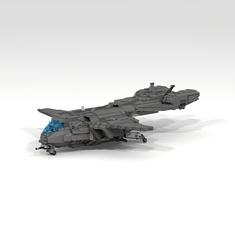 Фото 3703 детали MOC Halo Pelican Dropship Creator, модель из строительных блоков, рождественский подарок, конструктор, образовательная игрушка, для сборки и демонстрации. №2