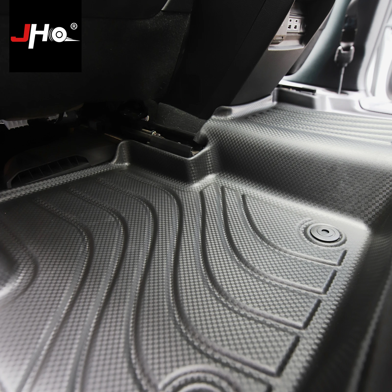 Фото Коврики JHO TPE для Jeep Grand Cherokee 4xe 2023+ с расширенным покрытием порогов, всепогодные, водонепроницаемые. №2