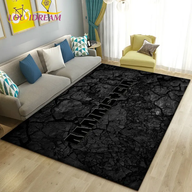 

R-Rammstein Rock Band Area Rug Large,Carpet Rug for Living Room Bedroom Sofa Doormat Decoration,Kitchen Non-slip Floor Mat 3D