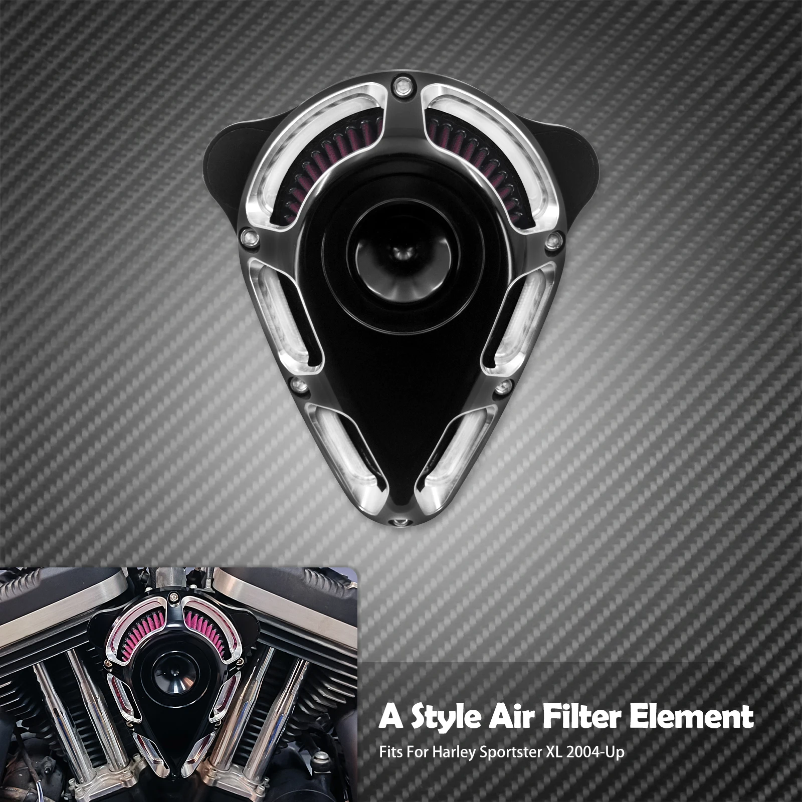 

Мотоциклетный воздушный фильтр, красные комплекты для очистки впускного отверстия для Harley Touring Road King Electra Glide Softail Dyna FXDF Sportster XL 1200 883