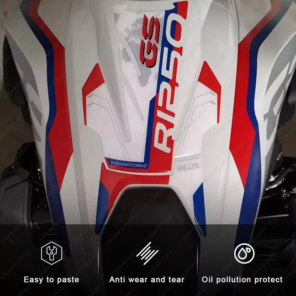 Фото Для BMW R 1250 GS Rallye 2021-2022 мотоциклетная накладка на топливный бак, наколенник, защитная наклейка, 3D гелевая наклейка из смолы, наклейки №5