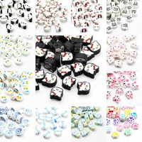 cartoon animal polymer clay beads loose spacer beads for diy jewelry making handmade earring necklace bracelet charm accessories