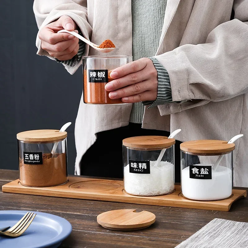 Нордическая кухонная банка для специй с крышкой керамический контейнер хранения
