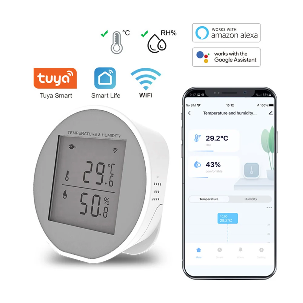 

Беспроводной датчик температуры и влажности с Wi-Fi