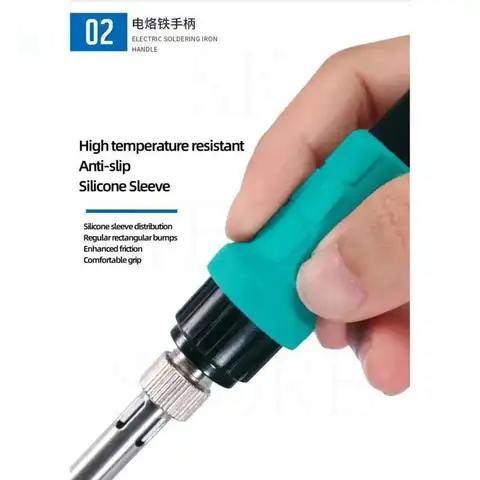 Паяльная станция Yihua, электрическая железная ручка, кермет, нагревательный сердечник, противоожоговая силиконовая ручка 907A 907C 907G 907F 907I
