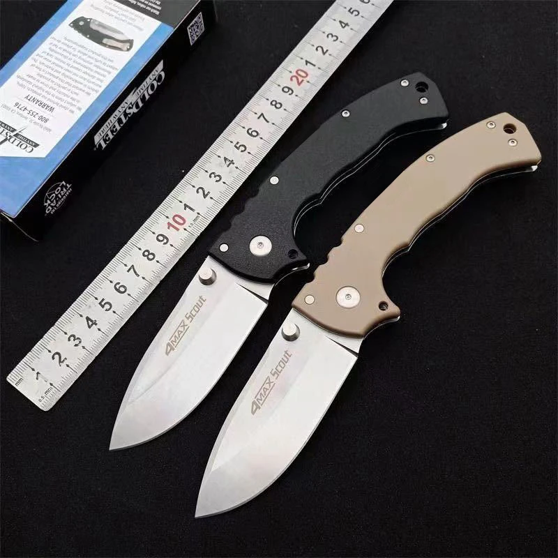 

New Cold Steel AUS-10A Steel Outdoor Tactical Pocket Knife for Men Hunting Camping Folding Knife Survive Cutter EDC Hand Tool