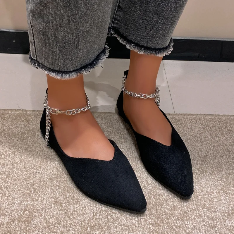 Female Shoes on Sale 2023 Fashion Women Flats Casual Comfortable Pointed Toe Women's Shoes Summer Solid Loafers Zapatos Planos