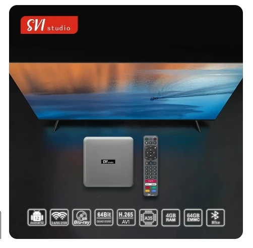 Фото Оригинальная ТВ-приставка SVICLOUD 9P Global Version Fibre для Северной Америки с голосовым пультом AI, 64 ГБ, 8K UHD плеер, хит продаж в Японии, Сингапуре, Южной Корее, Великобритании, США, Канаде №5