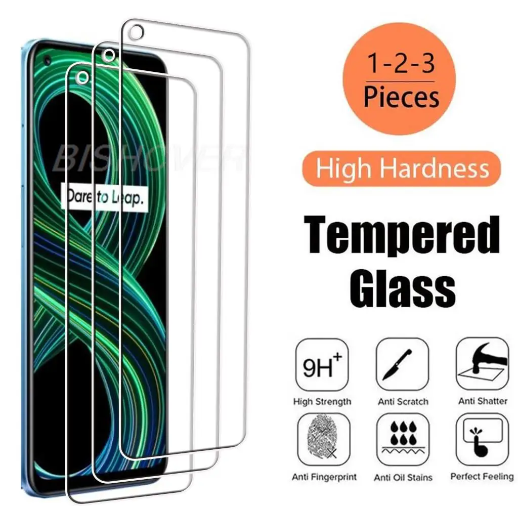 Закаленное стекло для Realme 8 5G 6,5 дюймов Realme8 V13 Q3i RealmeV13 V 13 RealmeQ3i, защитная пленка для экрана, Защитная пленка для телефона