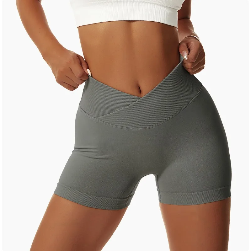 Yoga Shorts Women Fitness High Waisted Sports Shorts Seamless Push Up Butt Gym Snorts Summer Workout Gym Shorts