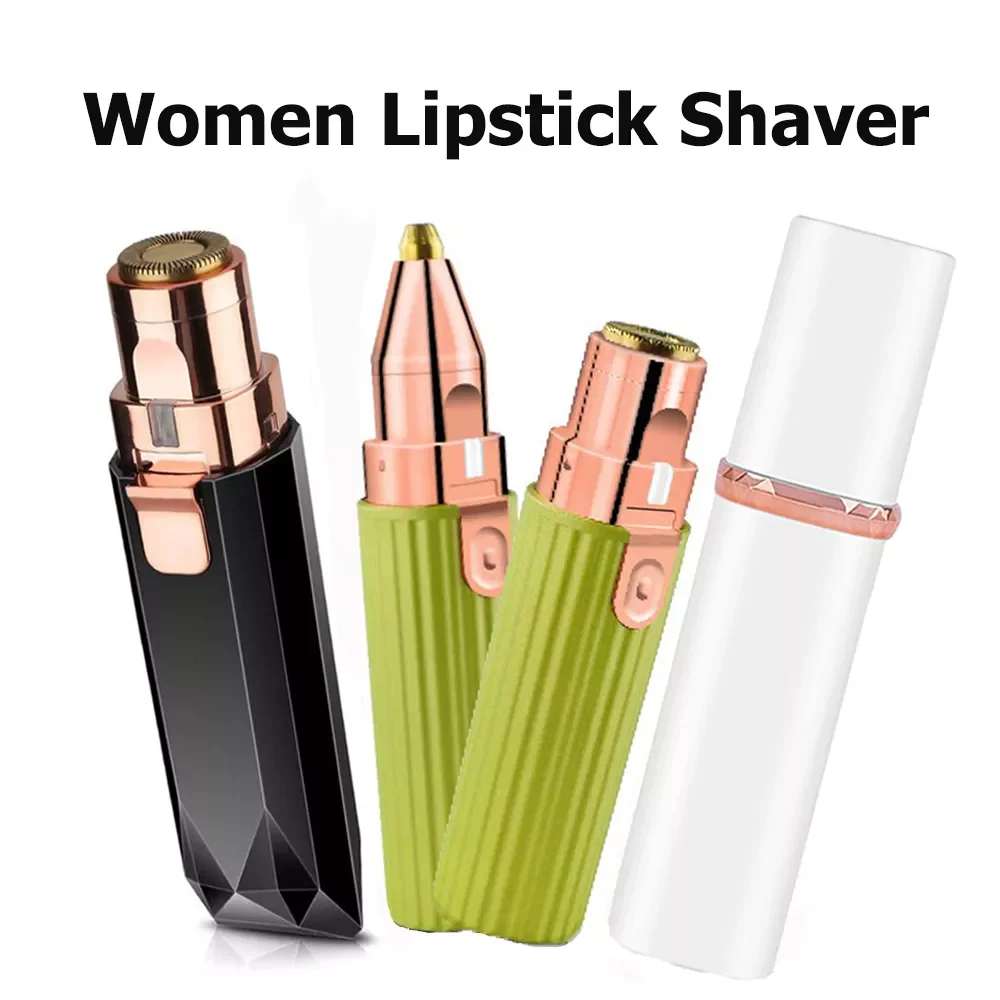 

Новый безболезненный эпилятор для удаления волос на лице, перезаряжаемая Женская бритва, помада, триммер для бровей, триммер для лица, тела, ...