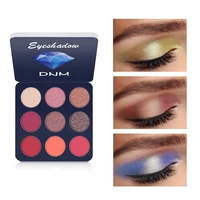 colorful 9 color eyeshadow palette waterproof pearlescent matte pumpkin color earth color nine palace makeup palette