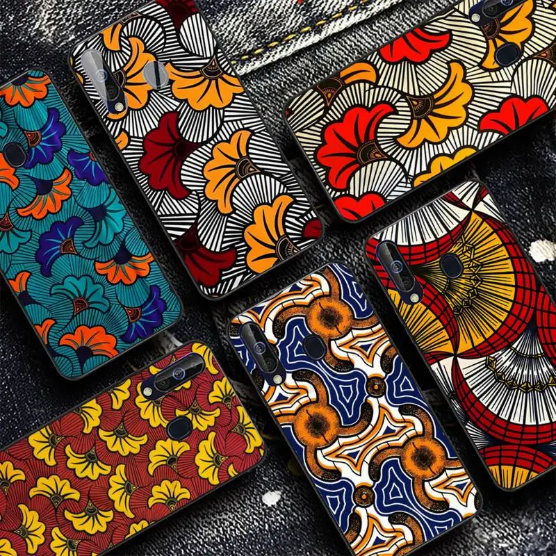 

African Style Fabric Print Phone Case For Samsung A 10 11 12 13 20 21 22 30 31 32 40 51 52 53 70 71 72 73 91 13 shell