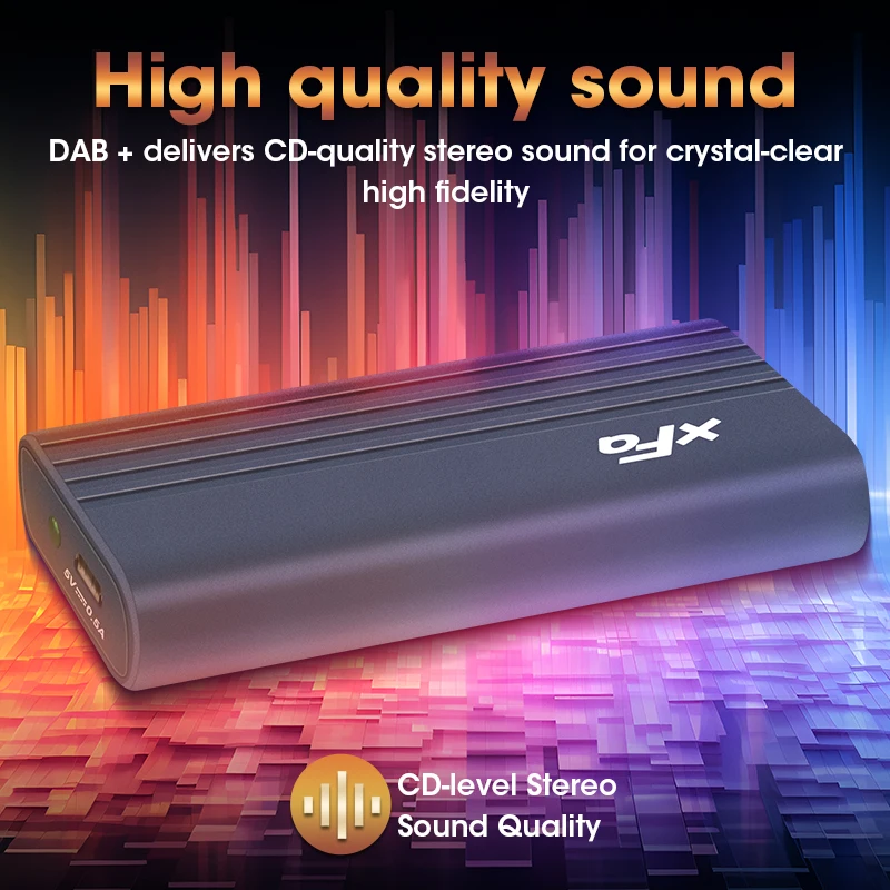 JMCQ DAB + антенна с USB-адаптером Автомобильный цифровой радиоприемник тюнер адаптер