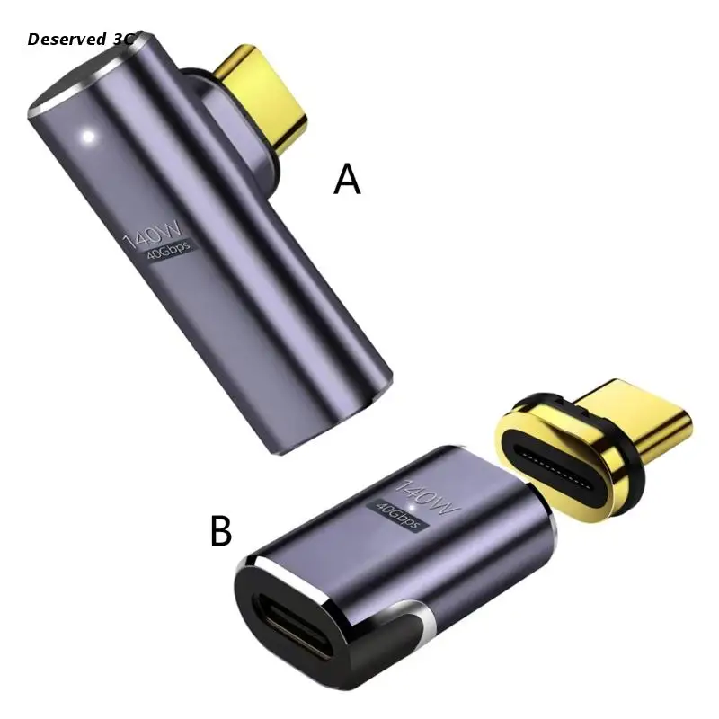 

Магнитный адаптер R9CB USB C, 24 контакта, разъем типа C, USB3.1, 140 Вт, 40 Гбит/с, передача данных