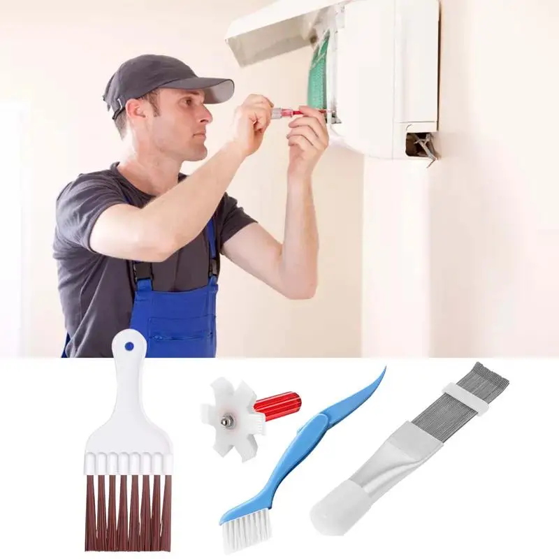 

Air Conditioning Fin Comb Multiple Air Refrigerator Fin Comb Coil A/c Condenser Radiator Universal Folding Brush Cleaning Tool