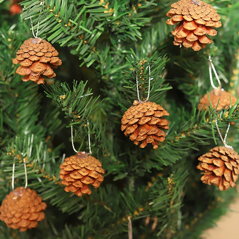 6 шт. милые мини сосновые шишки реквизит для фотосессии аксессуары 4 см