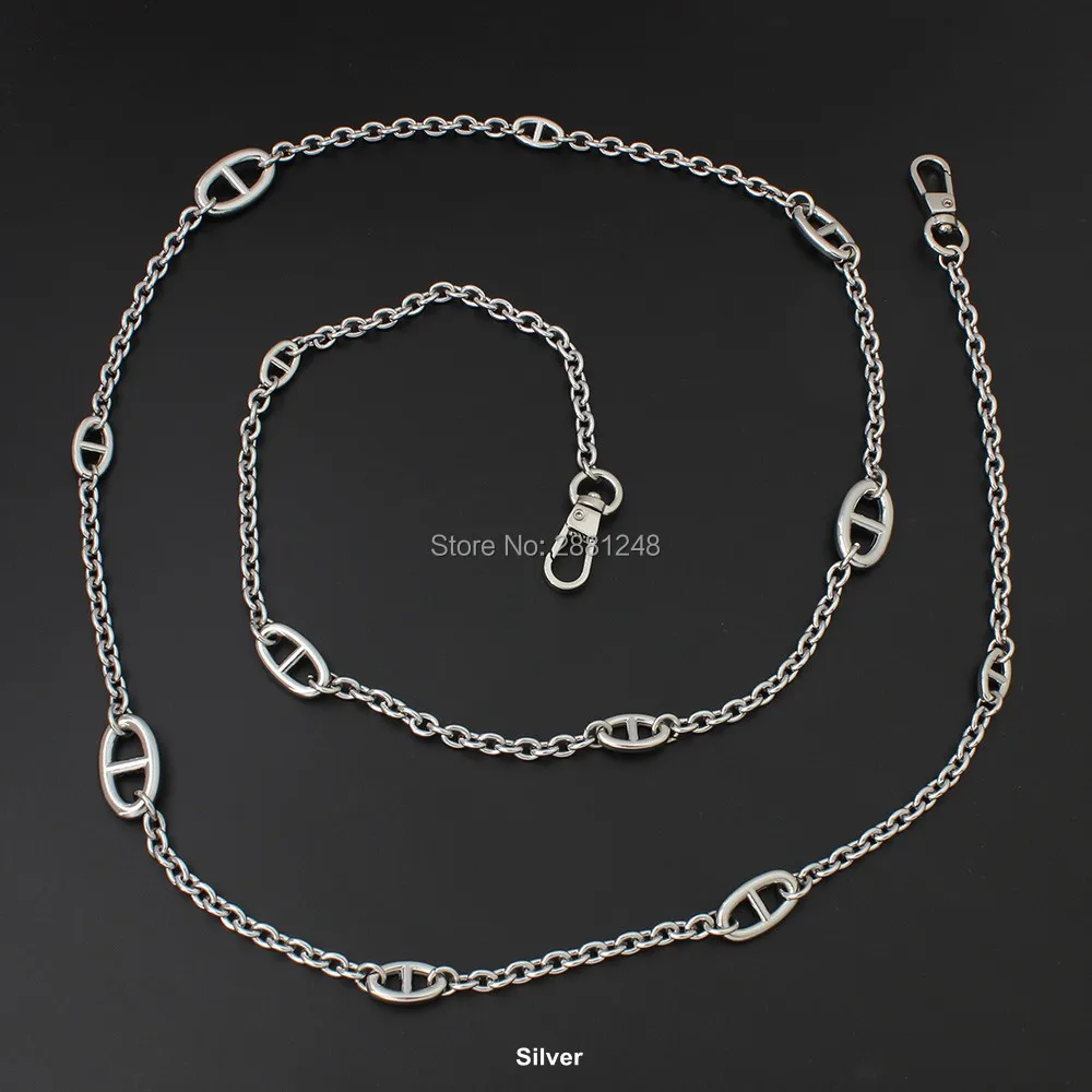 5-20pcs Gold Silver Chain Strap Shoulder Bag Straps High Quality copper Metal Bag Parts & Accessories Chain Bags Strap