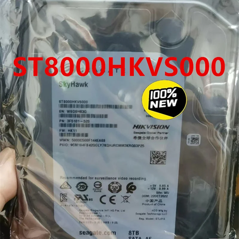 

Original New Hard Disk For SEAGATE 8TB SATA 3.5" 7200RPM 256MB Hard Drive ST8000HKVS000